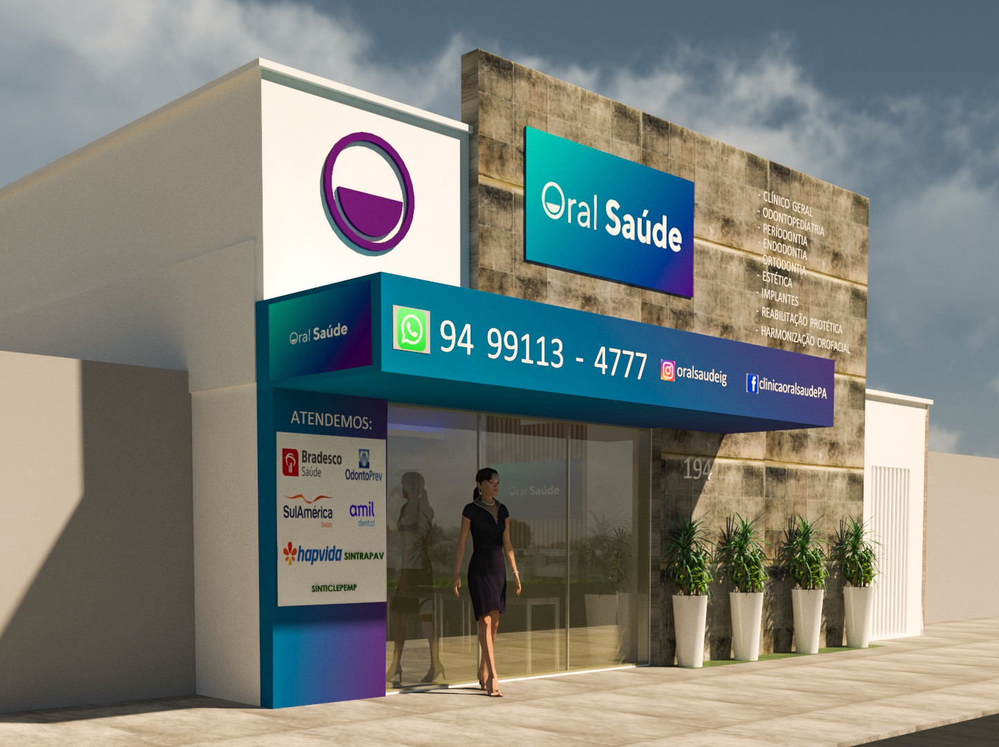 Clínica odontológica moerna em Belém